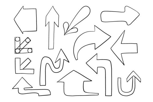 Arrow Doodle SVG Pack: Graphics & Illustrations