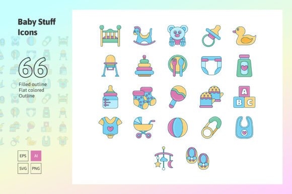 Baby Stuff Icon Set: Graphics & Icons for Branding