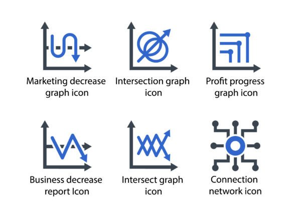 Business Graph Icon Set 5: Premium Graphics and Icons