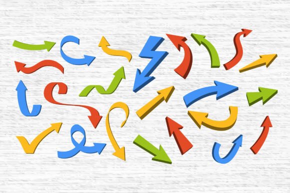 Curved Arrow Graphics: Freebies for Branding