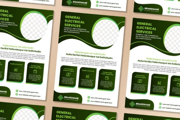 General Electrical Vertical Flyer: Graphics & Print Templates