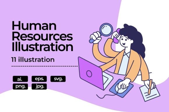 Human Resource Illustration Package: Graphics for Branding