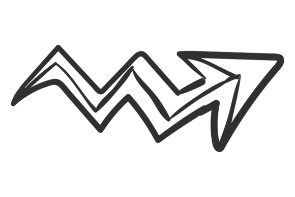 Infographics Arrow Doodle: Growth Graphics & Illustrations
