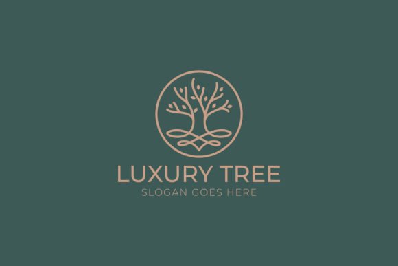 Luxury Tree Logo Nature Heritage Graphics & Logo Templates