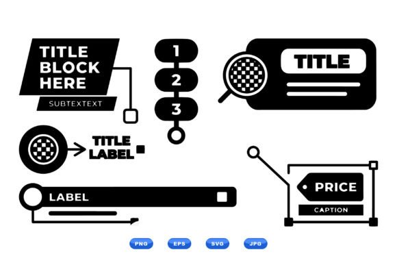 Modern Infographic Label Designs: Graphics for Crafts