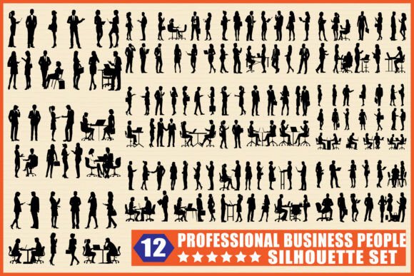 Review: Professional Business People Silhouette for Embroidery