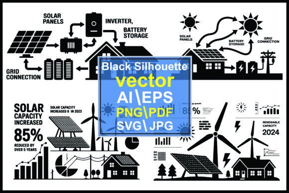 Silhouette Solar Energy Graphics & Illustrations Review